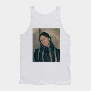 Portrait of Madame Cezanne by Paul Cezanne Tank Top